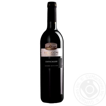 Wine saperavi Badagoni Pirosmani red dry 12% 750ml glass bottle Georgia - buy, prices for MegaMarket - photo 1