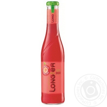 Non-carbonated low-alcohol drink with natural juice Longmixer Cherry glass bottle 7%alc. 330ml Ukraine