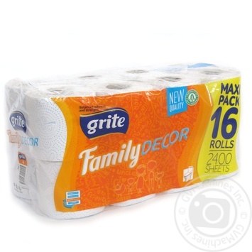 Toilet paper Family Family 16pcs - buy, prices for MegaMarket - photo 1