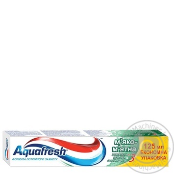 Зубна паста Aquafresh М’яко-м’ятна Формула потрійного захисту 125мл купити, ціни на МегаМаркет - фото 4