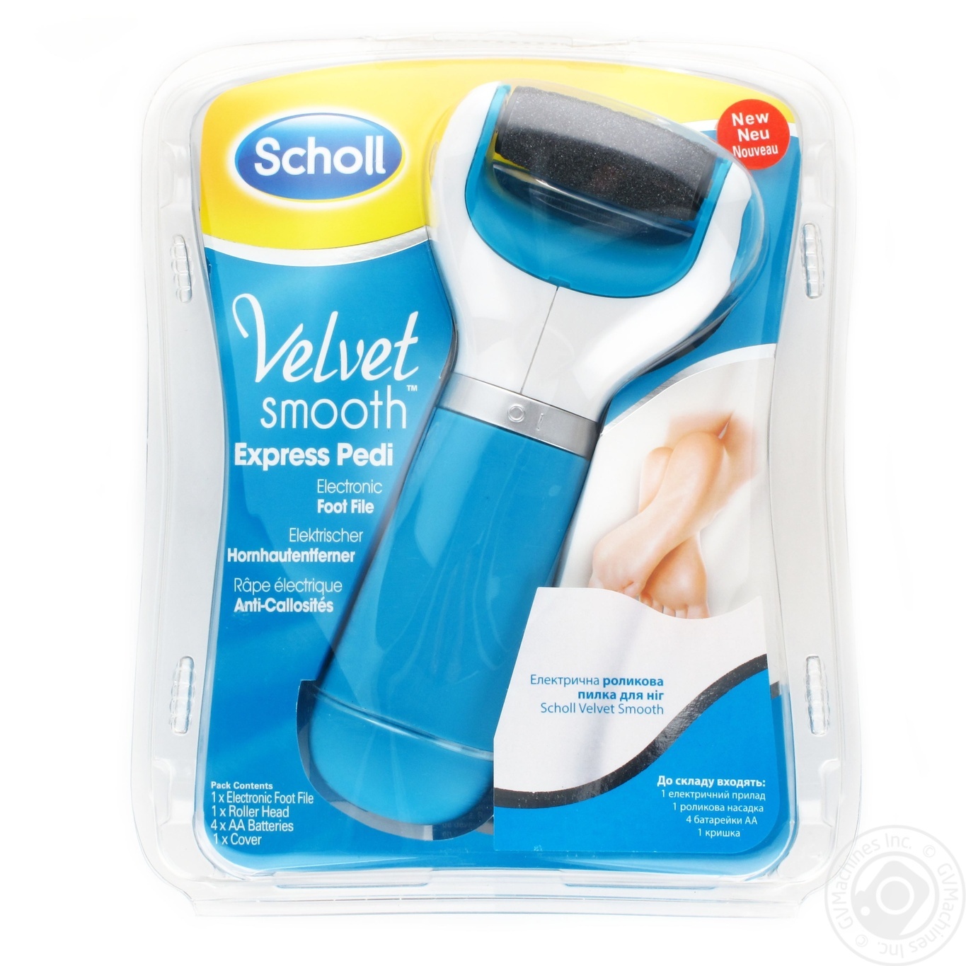 

Электрическая роликовая пилка Scholl Velvet smooth Diamond Crystals Blue