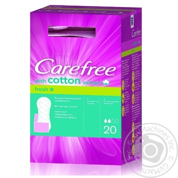 Ароматизированные прокладки Carefree Cotton женские гигиенические в индивидуальной упаковке 20шт - купить, цены на NOVUS - фото 4