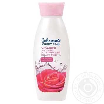 Гель для душа JOHNSON’S Body Care Успокаивающий с розовой водой 250мл купить, цены на МегаМаркет - фото 1