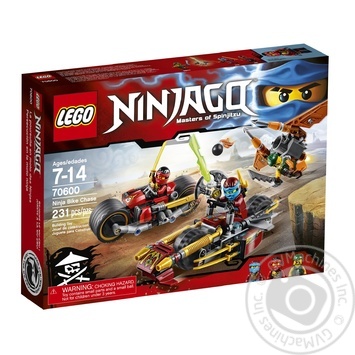 Конструктор LEGO Ninjago Гонитва на ніндзяциклах 70600