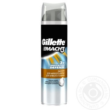 Пена для бритья Gillette Mach 3 Smooth Успокаивающий 250мл - купить, цены на NOVUS - фото 2