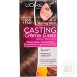 Фарба-догляд для волосся L'Oreal Casting Creme Gloss 415 Морозний каштан без аміаку