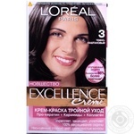 Color L'oreal Excellence dark brown for hair