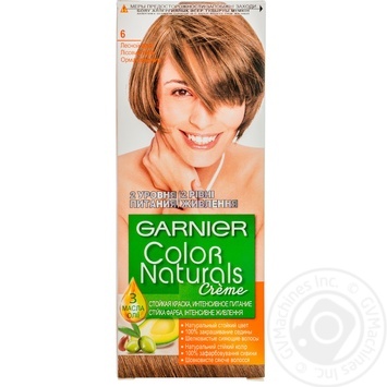 Краска для волос Garnier Color Naturals Creme с 3-мя маслами №6 Лесной орех купить, цены на МегаМаркет - фото 7