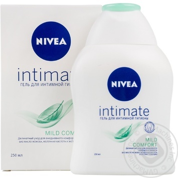 Гель Nivea Intimate Natural делікатний для інтимної гігієни з екстрактом ромашки і молочною кислотою 250мл Німеччина купити, ціни на МегаМаркет - фото 1