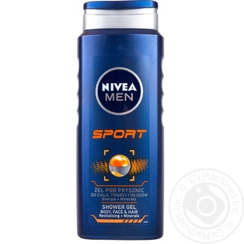 Гель для душу Nivea чоловічий спорт 500мл купити, ціни на МегаМаркет - фото 2