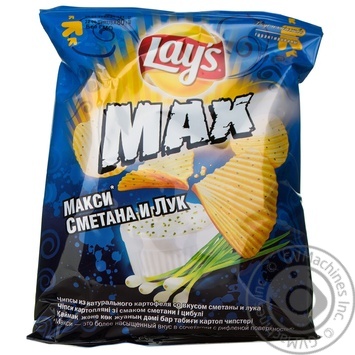 Чіпси Лейс макс сметана та цибуля 80г - купити, ціни на - фото 12