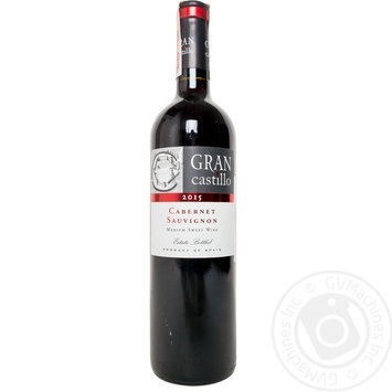 Wine cabernet red semisweet 12% 750ml glass bottle Spain - buy, prices for MegaMarket - photo 1
