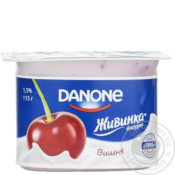 Yogurt Danone Zhivinka cherry1.5% 115g - buy, prices for NOVUS - photo 1