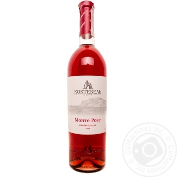 Wine Koktebel Monte pink semisweet 13% 750ml glass bottle Ukraine - buy, prices for MegaMarket - photo 1