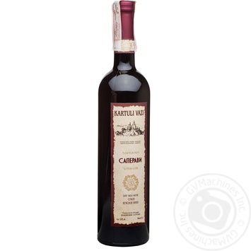 Wine saperavi Kartuli vazi Private import red dry 11.5% 750ml glass bottle Georgia - buy, prices for MegaMarket - photo 1