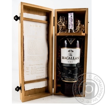 Whiskey Macallan 43% 21yrs 700ml glass bottle Scotland - buy, prices for MegaMarket - photo 1