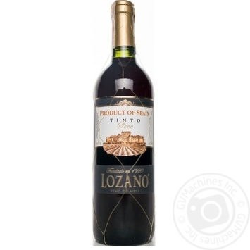 Вино Lozano Vino de Mesa червоне сухе 0.75л х12 купити, ціни на МегаМаркет - фото 1