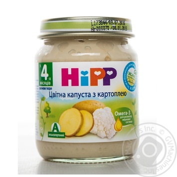 Baby puree HiPP Cauliflower with potatoes for 4+ month old babies glass jar 125g Hungary - buy, prices for NOVUS - photo 5