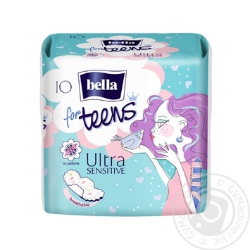 Прокладки Bella For Teens Sensitive супертонкие впитывающие гигиенические для чувствительной кожи 10шт купить, цены на МегаМаркет - фото 2