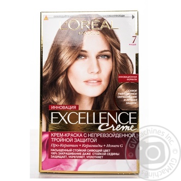 Крем-фарба для волосся L'Oreal Excellence Creme 7 русявий купити, ціни на МегаМаркет - фото 1