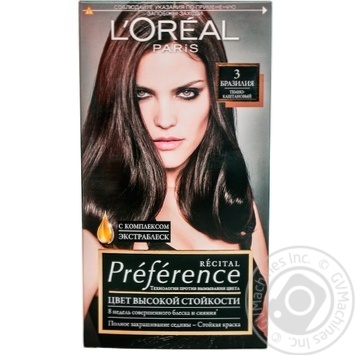 Фарба для волосся L'Oreal Recital Preference 3 Бразилія темно-каштановий купити, ціни на МегаМаркет - фото 1