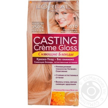 Краска-уход для волос L'Oreal Casting Creme Gloss 1010 Светло-светло-русый пепельный без аммиака купить, цены на МегаМаркет - фото 1