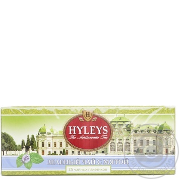 Чай Hyleys зеленый с мятой 25пак купить, цены на МегаМаркет - фото 1