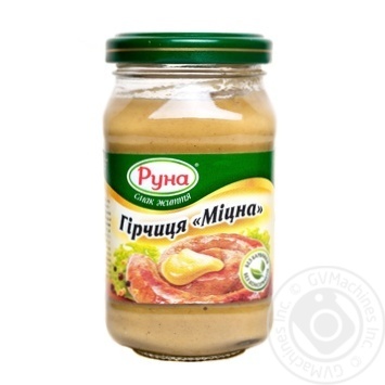 Mustard Runa 250g glass jar - buy, prices for MegaMarket - photo 1