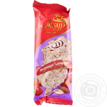 Ice-cream Azhur with almonds on a stick 80g sachet Ukraine - buy, prices for MegaMarket - photo 1