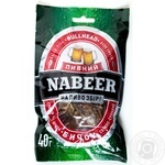 Бичок Пивний Nabeer солоно-сушений спинки без шкіри 40г