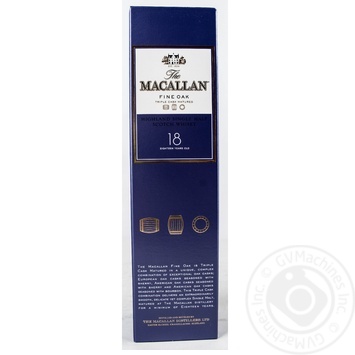Whiskey Macallan 43% 18yrs 700ml glass bottle Scotland England - buy, prices for MegaMarket - photo 1