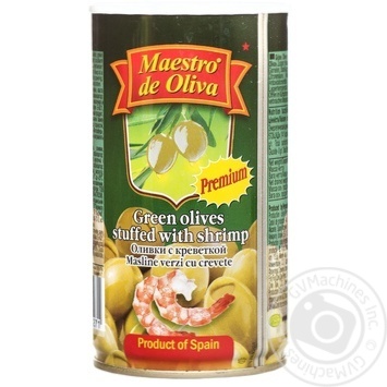 olive Maestro de oliva shrimp green stuffed 350g can - buy, prices for MegaMarket - photo 1