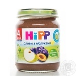 Пюре Hipp сливы с яблоками 125г