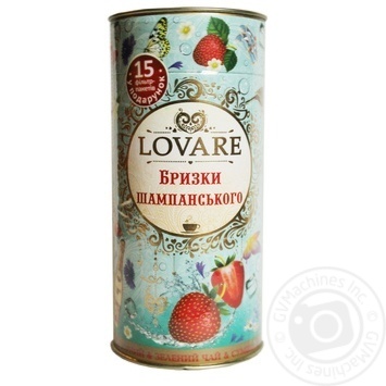 Lovare Splashes of Champain Black Tea - buy, prices for MegaMarket - photo 1