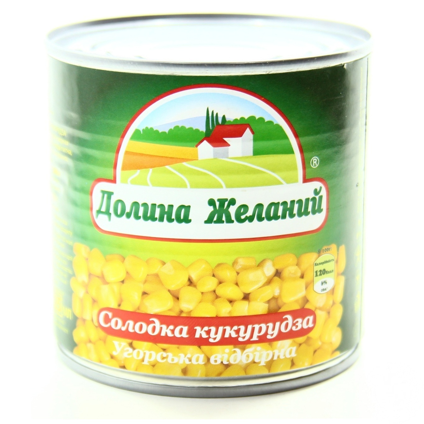 

Кукуруза Долина Желаний сладкая отборная 425мл