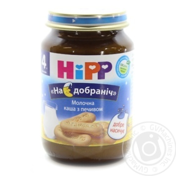 Каша Hipp спокойной ночи молочная с печеньем 190г купить, цены на МегаМаркет - фото 1