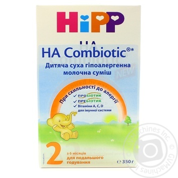 Смесь детская молочная Hipp HA Combiotic 2 гипоаллергенная с 6 месяцев 350г купить, цены на МегаМаркет - фото 1