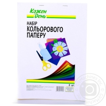 Kozhen Den Colored Paper 8 Sheets - buy, prices for Auchan - photo 1