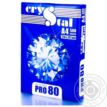 Папір Crystal Pro Print & Copy A4 500аркуш х5 купить, цены на МегаМаркет - фото 1