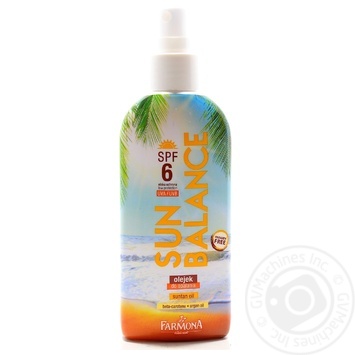 Олція Farmona Sun Balance д\засмаги SPF6 200мл купить, цены на МегаМаркет - фото 1