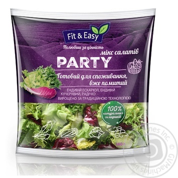 Салат Fit&Easy Party микс 180г - купить, цены на Auchan - фото 3