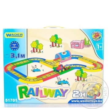 Ігровий набір Kid Cars - Залізниця 3,1м арт. 51701 купить, цены на МегаМаркет - фото 1