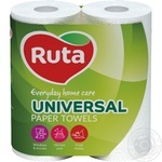 Paper towels Ruta Universal white 2-ply 2pcs