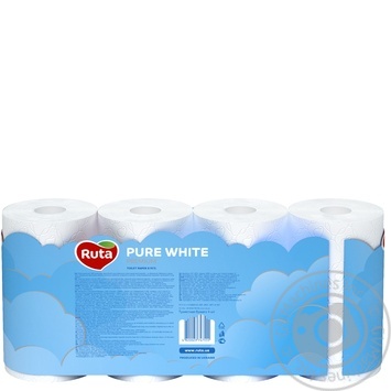 Бумага туалетная Ruta Pure White 8шт/уп купить, цены на МегаМаркет - фото 4