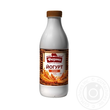 Йогурт Ферма Злаки питьевой 0,8% 900г купить, цены на МегаМаркет - фото 1
