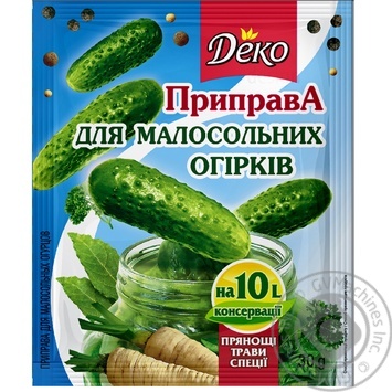 Приправа Деко для малосольних огірків 30г х20 купити, ціни на МегаМаркет - фото 2