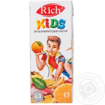 Multufruit nectar Rich Kids for children 200ml - buy, prices for MegaMarket - photo 1