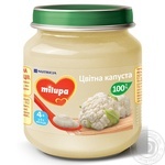 Puree Milupa with cauliflower for children from 4 months 125g glass jar