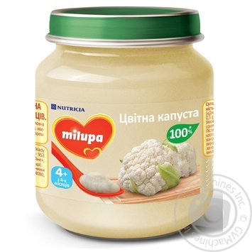 Пюре Milupa Цвітна капуста 125г купити, ціни на МегаМаркет - фото 1