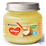 Пюре фруктове Milupa Груша Вільямс для дітей від 4 місяців 80г
